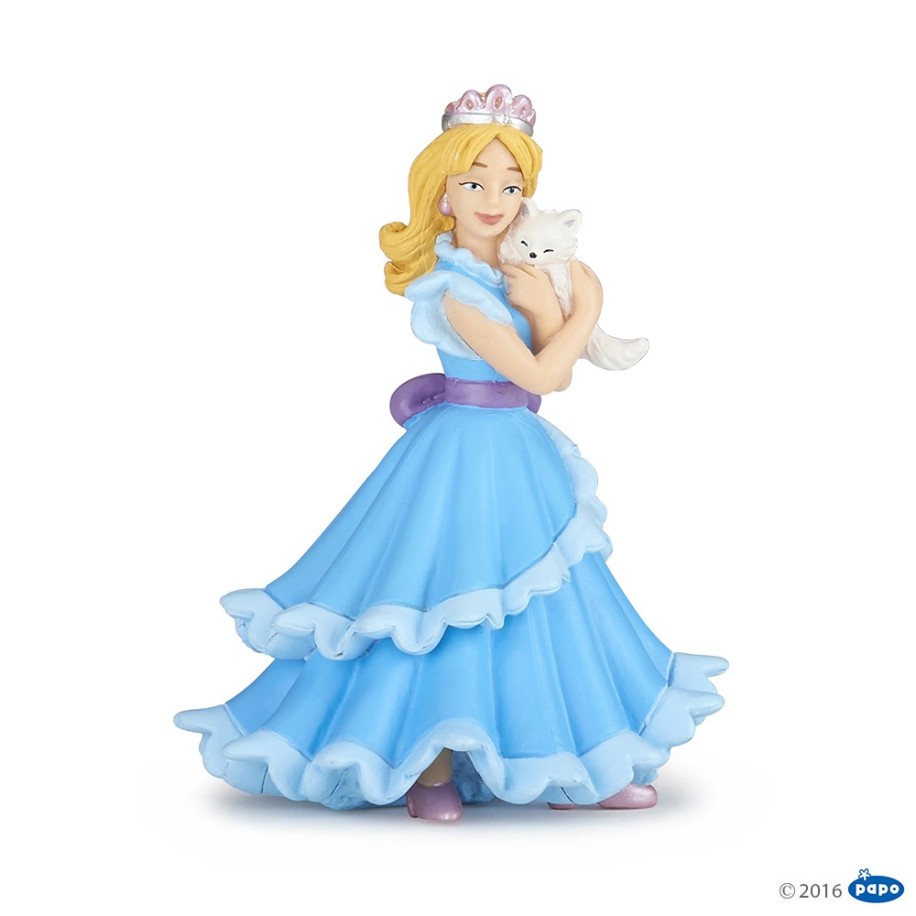 BLUE PRINCESS WITH CAT