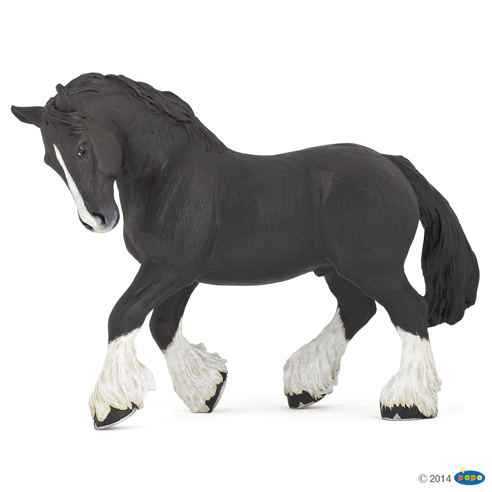 BLACK SHIRE HORSE