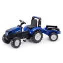 Falk New Holland T8 Pedal Tractor with Trailer, Ride-on +3 years