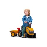 JCB Tractor Push Ride-on Toy with Trailer, Rake and Shovel, Horn & Stickers, for Toddler Ages 1+ FA215C