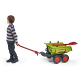 Falk Claas Twin Axles Maxi Dumper trailer with shovel and rake