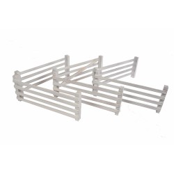 Kids Globe 3 white double fences KG610229