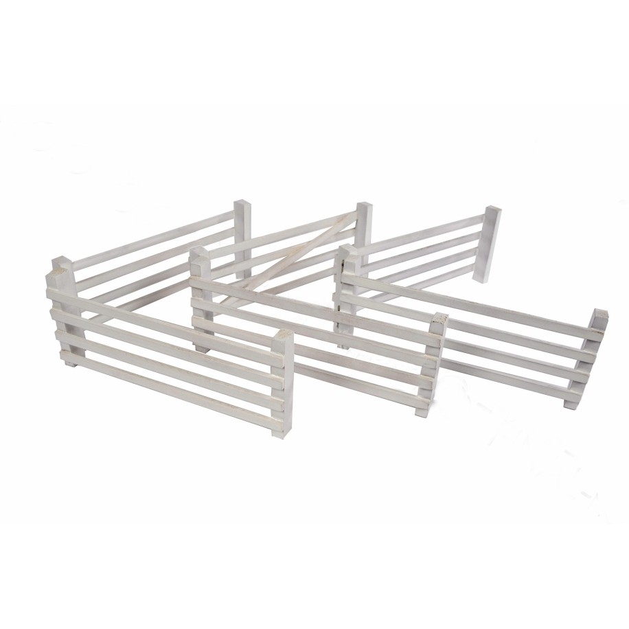 Kids Globe 3 white double fences KG610229