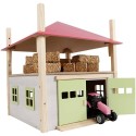 Kids Globe 1:32 Scale Wooden Hay Barn with Loft and Heigh adjustable roof KG610085