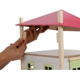 Kids Globe 1:32 Scale Wooden Hay Barn with Loft and Heigh adjustable roof KG610085