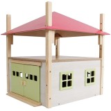 Kids Globe 1:32 Scale Wooden Hay Barn with Loft and Heigh adjustable roof KG610085