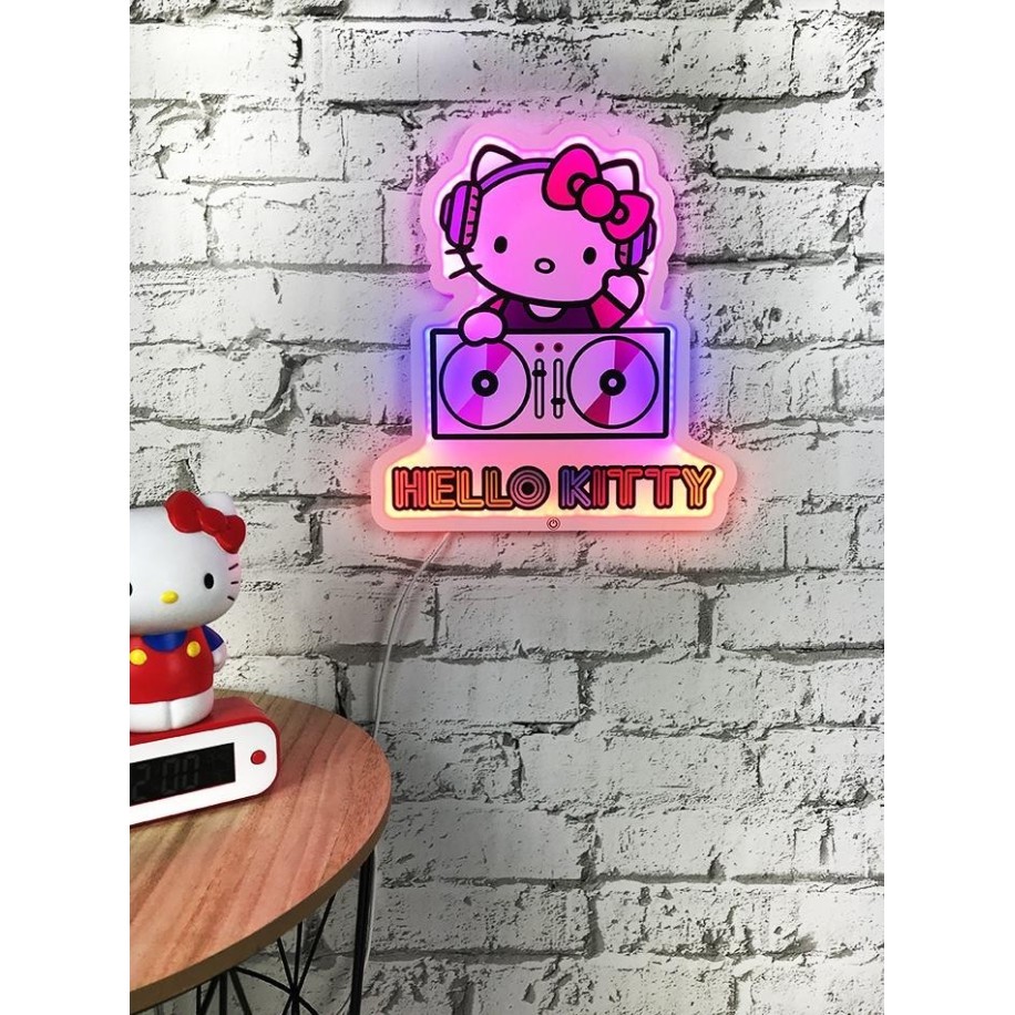 Teknofun Hello Kitty Wall LED Lamp 12 in - Madcow Entertainment 811413