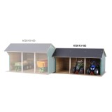 Wooden Farm shed Toy for 3 tractors in 1:32 scale