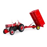 Universal Hobbies 1:32 Scale Massey Ferguson 21 3.5T Hydraulic Tipping Trailer with High Sides Panels Diecast Replica UH6242