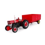 Universal Hobbies 1:32 Scale Massey Ferguson 21 3.5T Hydraulic Tipping Trailer with High Sides Panels Diecast Replica UH6242