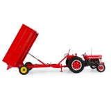 Universal Hobbies 1:32 Scale Massey Ferguson 21 3.5T Hydraulic Tipping Trailer with High Sides Panels Diecast Replica UH6242