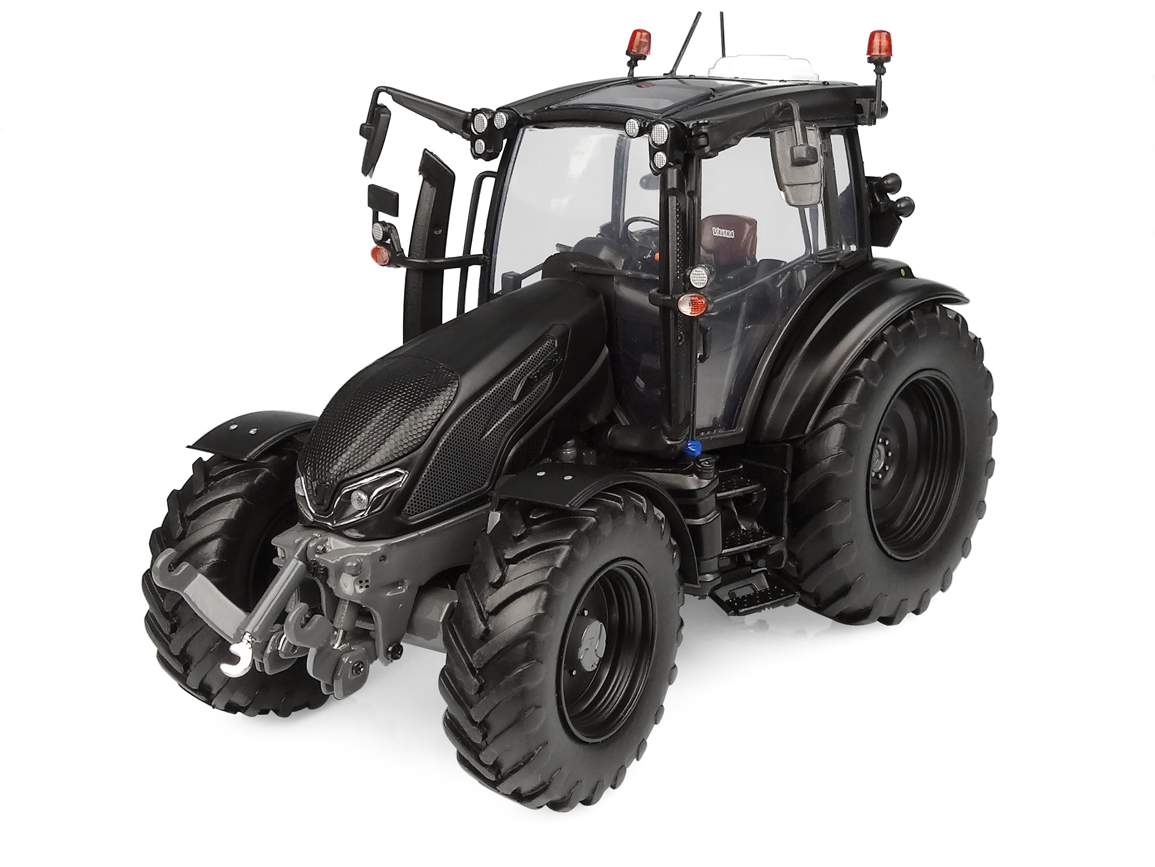 Universal Hobbies 1:32 Scale Valtra G135 "Unlimited" Matt Black - Tractor Diecast Replica UH6440