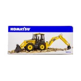 Universal Hobbies 1:50 Scale Komatsu WB97S-8 4WD with Front Loader and Backhoe Diecast Replica UH8139