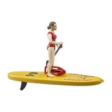 Bruder Toys 62785 bworld Life Guard with Stand Up Paddle
