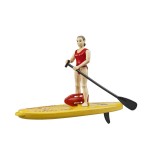 Bruder Toys 62785 bworld Life Guard with Stand Up Paddle