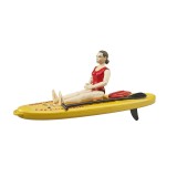 Bruder Toys 62785 bworld Life Guard with Stand Up Paddle
