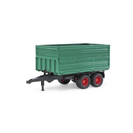 Bruder 02010 Green Trailer w/ Removable Top scale 1/16