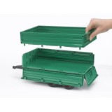 Bruder 02010 Green Trailer w/ Removable Top scale 1/16
