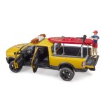 Bruder Toys 02506 RAM 2500 Power Wagon Life Guard with figure - Stand Up Paddle and Light & Sound Module Scale 1:16