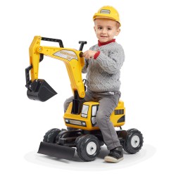 Falk Push-Along Excavator & helmet FA110