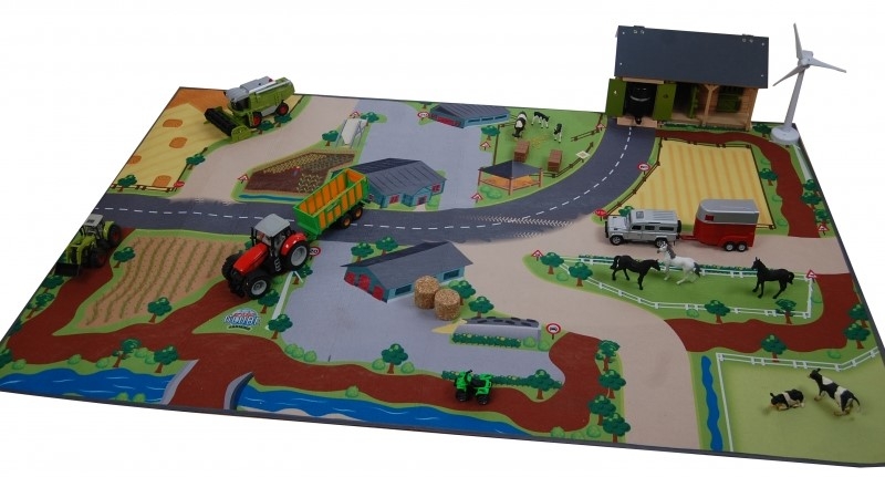 Kids Globe Farm Playmat 59"L x 39"W KG570347