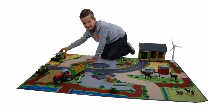 Kids Globe Farm Playmat 59"L x 39"W KG570347