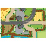 Kids Globe Farm Playmat 59"L x 39"W KG570347