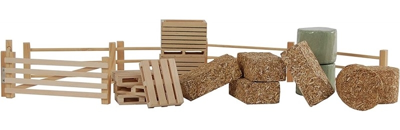 Kids Globe 1:32 Scale 19 pieces Accessory Set for Cow Stable and Horse stable Toy KG610253