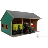 Kids Globe 1:16 Scale Farm Shed Toy For 3 Vehicles KG610260