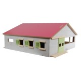 Kids Globe 1:32 Scale Wooden Horse stable Toy With 3 Stalls and Indoor Arena KG610271