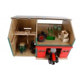 Kids Globe 1:32 scale Wooden Workshop Toy with Storage KG610816