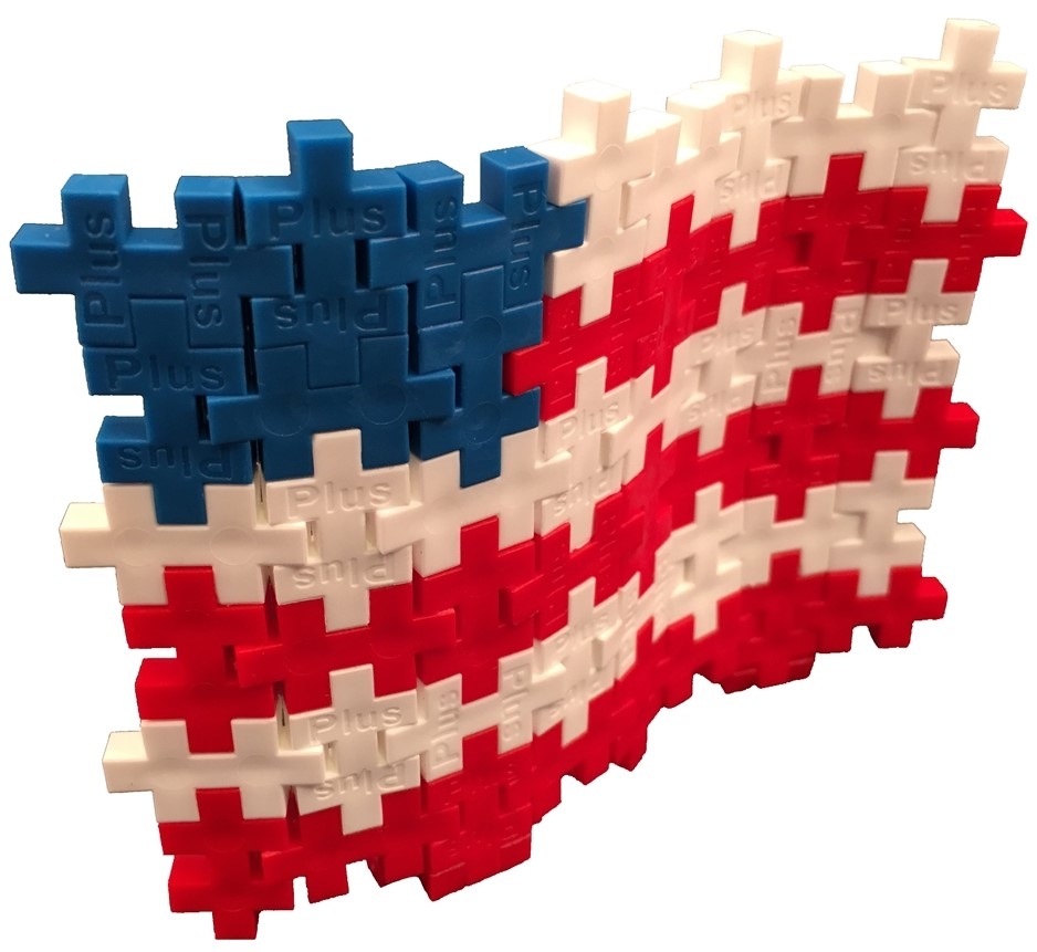 PlusPlus 04114 Tube - Patriotic Mix - DIY Kit