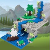 PlusPlus 05040 Baseplate Duo - Gray and Blue - DIY Kit