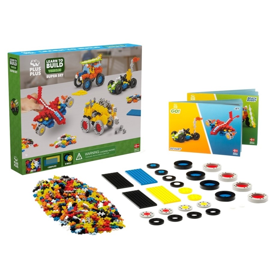 PlusPlus 05072 Learn to Build - Vehicles Super Set - DIY Kit