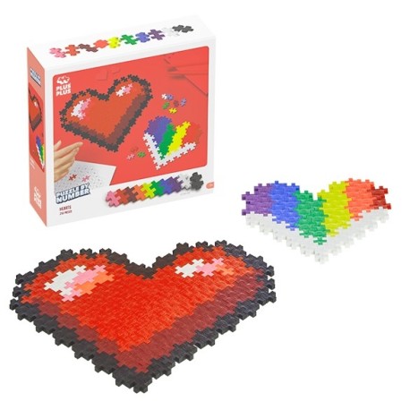 PlusPlus 05101 Puzzle by Number? - 250 pc Hearts - DIY Kit
