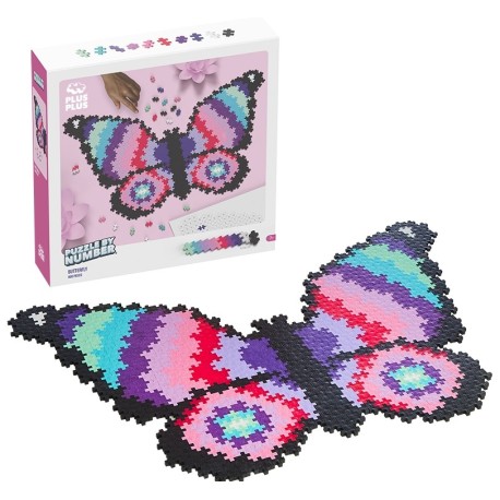 PlusPlus 05105 Puzzle by Number? - 800 pc Butterfly - DIY Kit