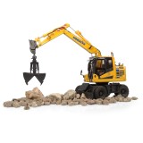 Universal Hobbies 1/50 Scale Komatsu PW148-11 Hydraulic Wheeled Excavator w/Standard & Clamshell Bucket Diecast Replica UH8162