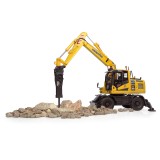 Universal Hobbies 1/50 Scale Komatsu PW148-11 Wheeled Excavator w/Standard Bucket & Hydraulic Breaker Diecast Replica UH8163