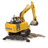 Universal Hobbies 1/50 Scale Komatsu PW148-11 Wheeled Excavator w/Standard Bucket & Hydraulic Breaker Diecast Replica UH8163