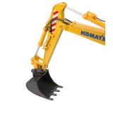Universal Hobbies 1/50 Scale Komatsu PW148-11 Wheeled Excavator w/Standard Bucket & Hydraulic Breaker Diecast Replica UH8163
