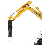 Universal Hobbies 1/50 Scale Komatsu PW148-11 Wheeled Excavator w/Standard Bucket & Hydraulic Breaker Diecast Replica UH8163