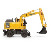 Universal Hobbies 1/50 Scale Komatsu PW148-11 Wheeled Excavator w/Standard Bucket & Hydraulic Breaker Diecast Replica UH8163