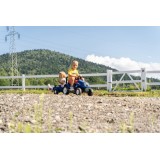 New Holland T6 Pedal Tractor by Falk with Trailer and Opening Hood, Ride-on for Kids ages 2+ FA3080AB