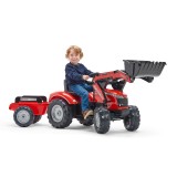 Falk Massey Ferguson 8740S Pedal Tractor with Front Loader and Trailer, Ride-on + 3 years FA4010AM