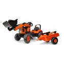 Kubota M7171 Pedal Tractor by Falk with Front Loader and Trailer, Ride-on for Kids age 2+ FA2065AM