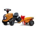 Case CE Push Ride-on Tractor by Falk with Trailer, Rake and Shovel, Stickers, for Toddlers 1-3 Y FA297C