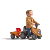Case CE Push Ride-on Tractor by Falk with Trailer, Rake and Shovel, Stickers, for Toddlers 1-3 Y FA297C