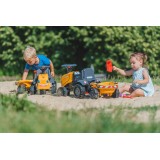 Case CE Tractor with Trailer, Rake and Shovel, Stickers, for Toddlers 1-3 Y FA297C