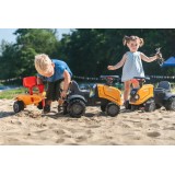 Case CE Tractor with Trailer, Rake and Shovel, Stickers, for Toddlers 1-3 Y FA297C