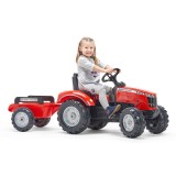 Falk Massey Ferguson 8740S Pedal Tractor with Trailer, Ride-on + 3 years FA4010AB